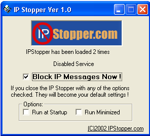 IPStopper Program Screenshot